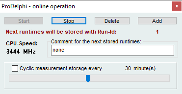 Online operation
                    window
